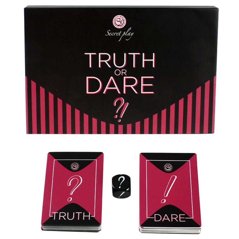 SECRETPLAY Jogo Verdade ou Desafio com cartas e dados, ideal para entretenimento adulto