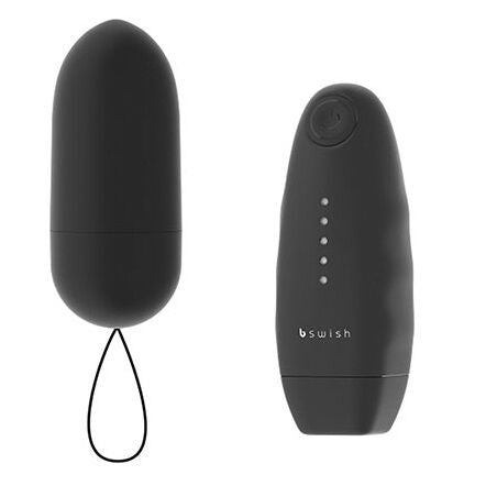 Vibrador Bala B SWISH Bnaughty Classic Preto com Controle Remoto para estimulação erótica.