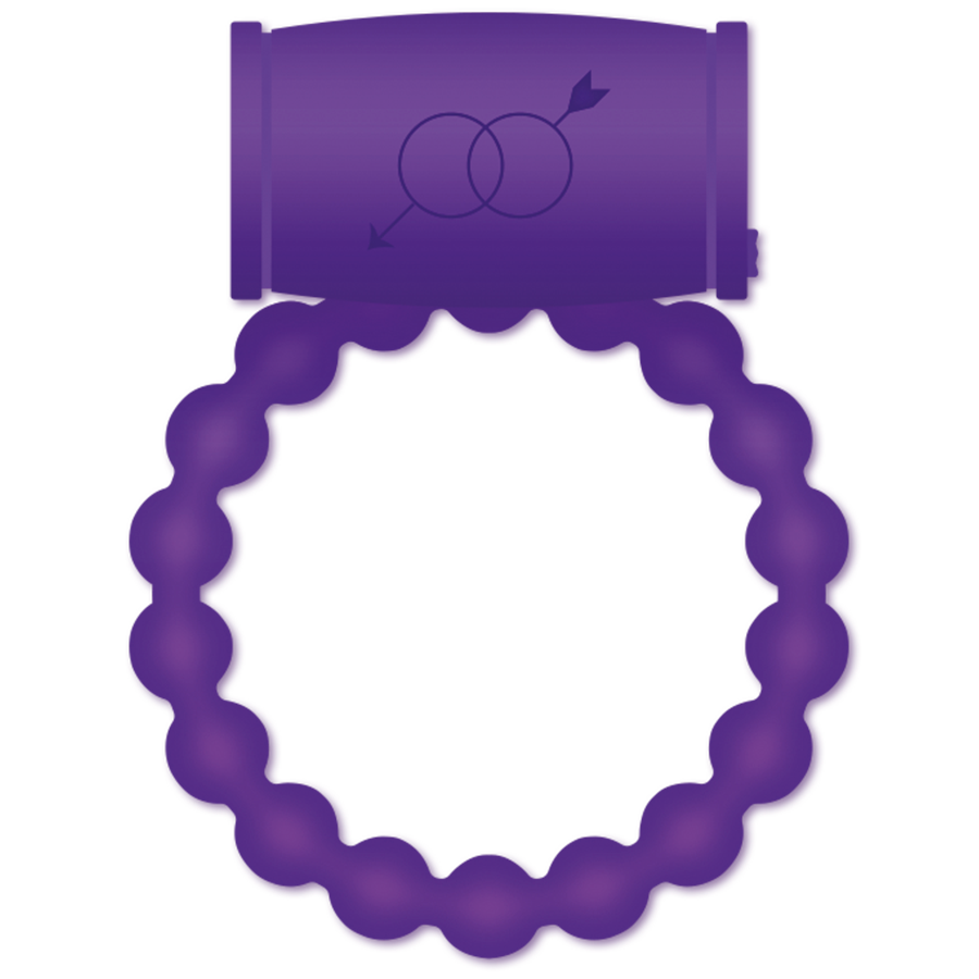 CASUAL LOVE Anel Vibrador 25 Para Casais Violeta em silicone premium