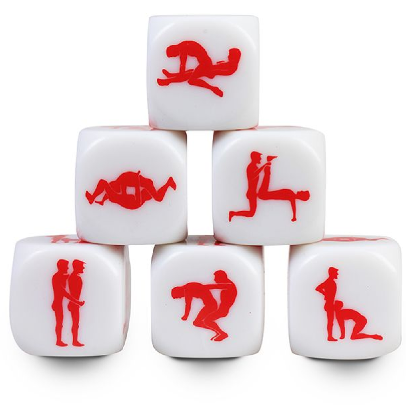Dados eróticos Kamasutra Gay da SECRETPLAY de 25mm para casais