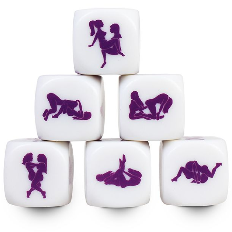 Dados Kamasutra Lésbica SECRETPLAY 25 MM para jogos eróticos divertidos em casal.