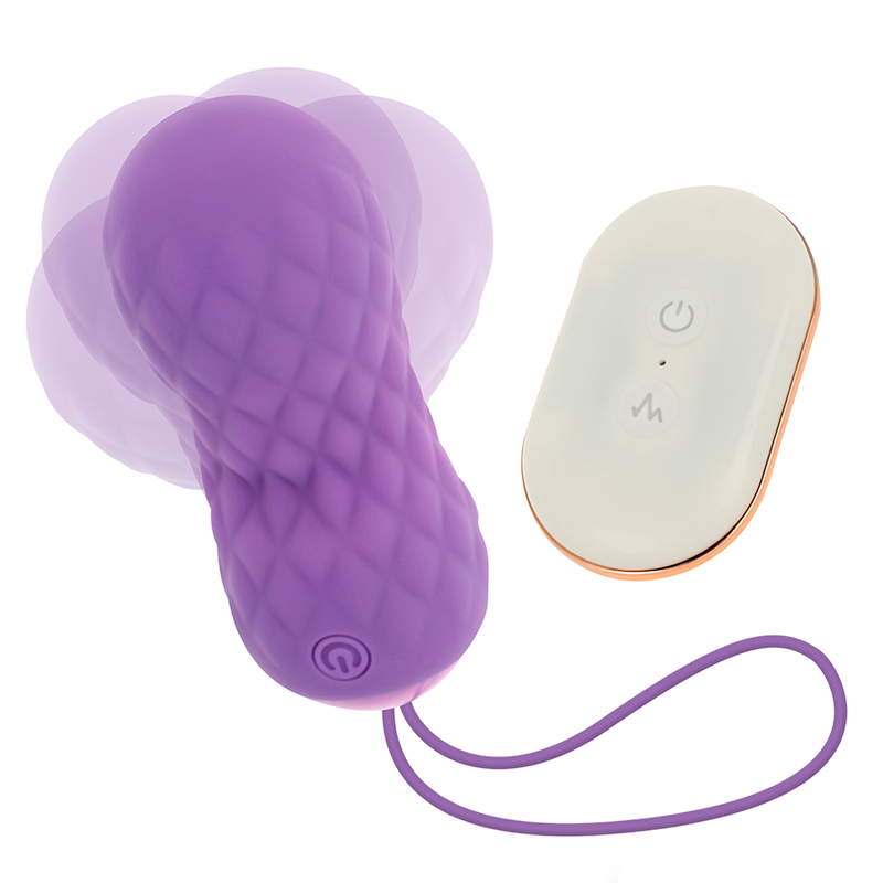 Ovo Vibratório OHMAMA de Controle Remoto com 7 Modos de Oscilação, mostrando seu design compacto e discreto.