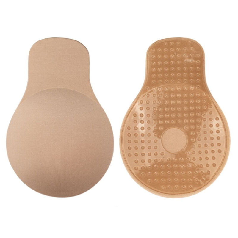 Realçador de Peito Push-Up BYE-BRA em tela bege, invisível e reutilizável.