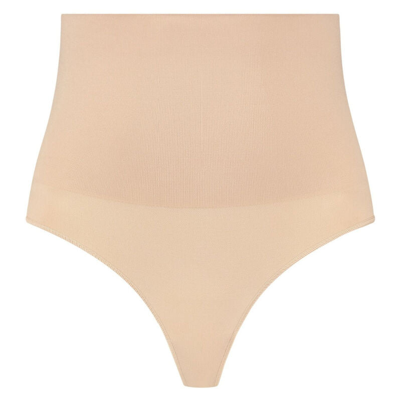 Imagem do BYE-BRA Cinto Modelador Tanga Sem Costura Bege, mostrando detalhes do design e do material.