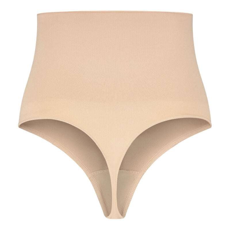 Imagem do BYE-BRA Cinto Modelador Tanga Sem Costura Bege, mostrando detalhes do design e do material.