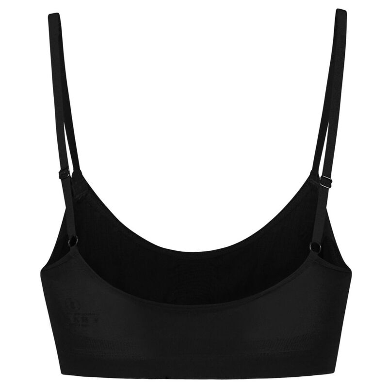 BYE-BRA Sutiã Sem Costura Medium Control Preto XL, para suporte e forma invisível.