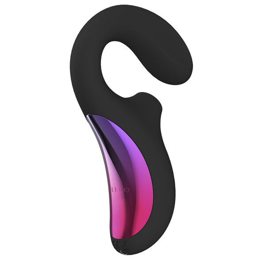 Lelo Enigma Massageador de Dupla Ação Preto para estimulação clitoriana sônica e ponto G.