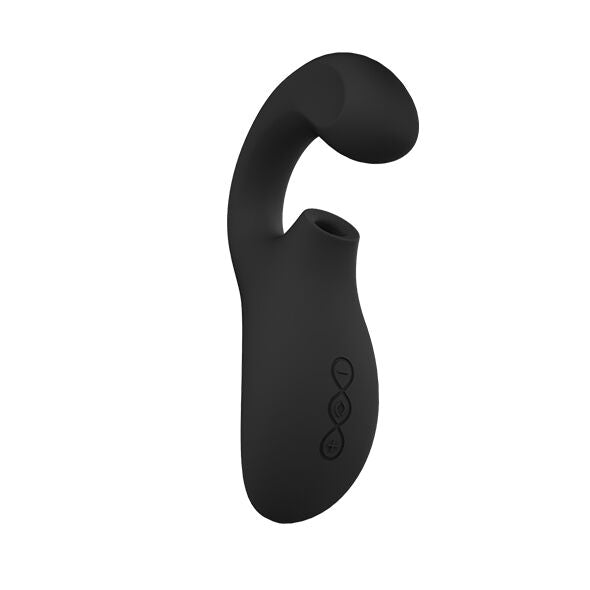 Lelo Enigma Massageador de Dupla Ação Preto para estimulação clitoriana sônica e ponto G.