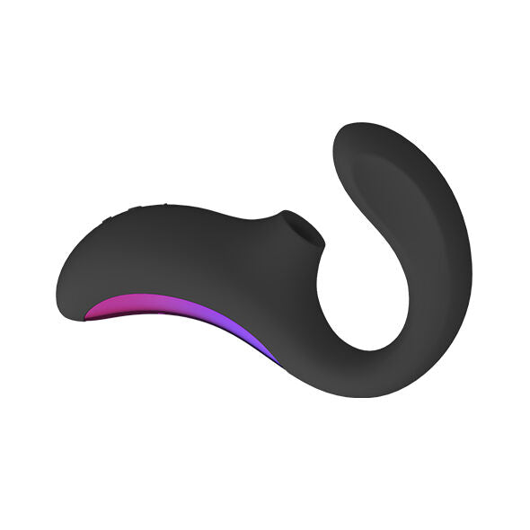 Lelo Enigma Massageador de Dupla Ação Preto para estimulação clitoriana sônica e ponto G.