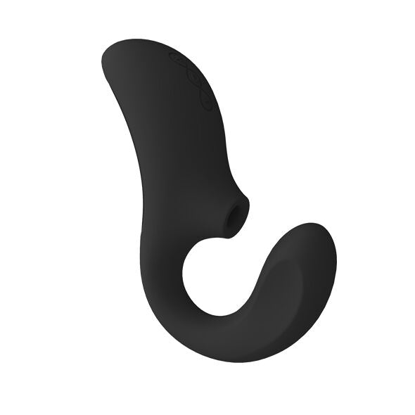 Lelo Enigma Massageador de Dupla Ação Preto para estimulação clitoriana sônica e ponto G.