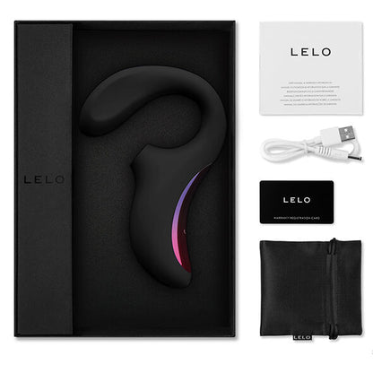 Lelo Enigma Massageador de Dupla Ação Preto para estimulação clitoriana sônica e ponto G.