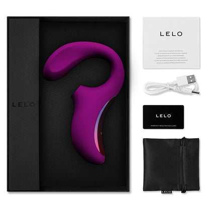 LELO ENIGMA Massageador Sônico Dupla Ação Clítoris e Ponto G Deep Rose, para prazer híbrido inovador.