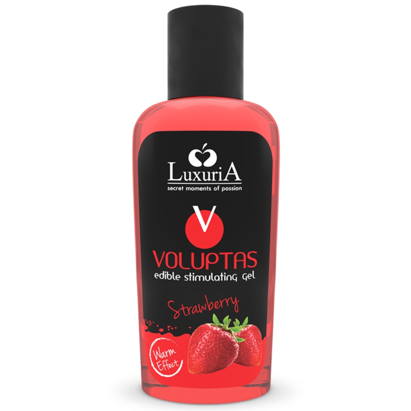 Gel de Massagem Comestível Voluptas Efeito Aquecedor - Morango 100 ml