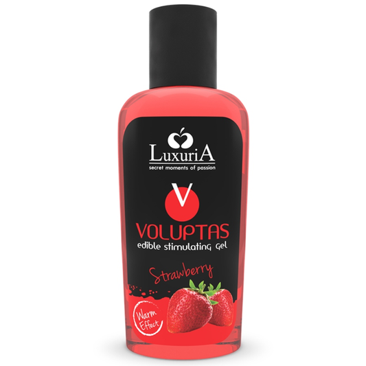 Gel de Massagem Comestível Voluptas Efeito Aquecedor - Morango 100 ml
