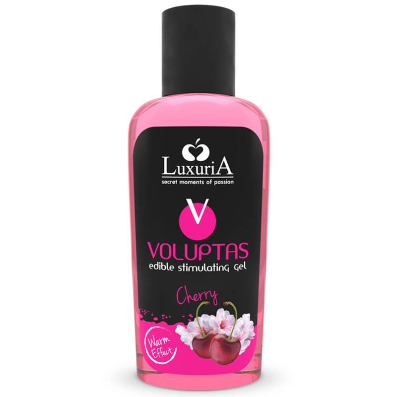 Gel de Massagem Comestível Voluptas Efeito Aquecedor - Cereja 100 ML