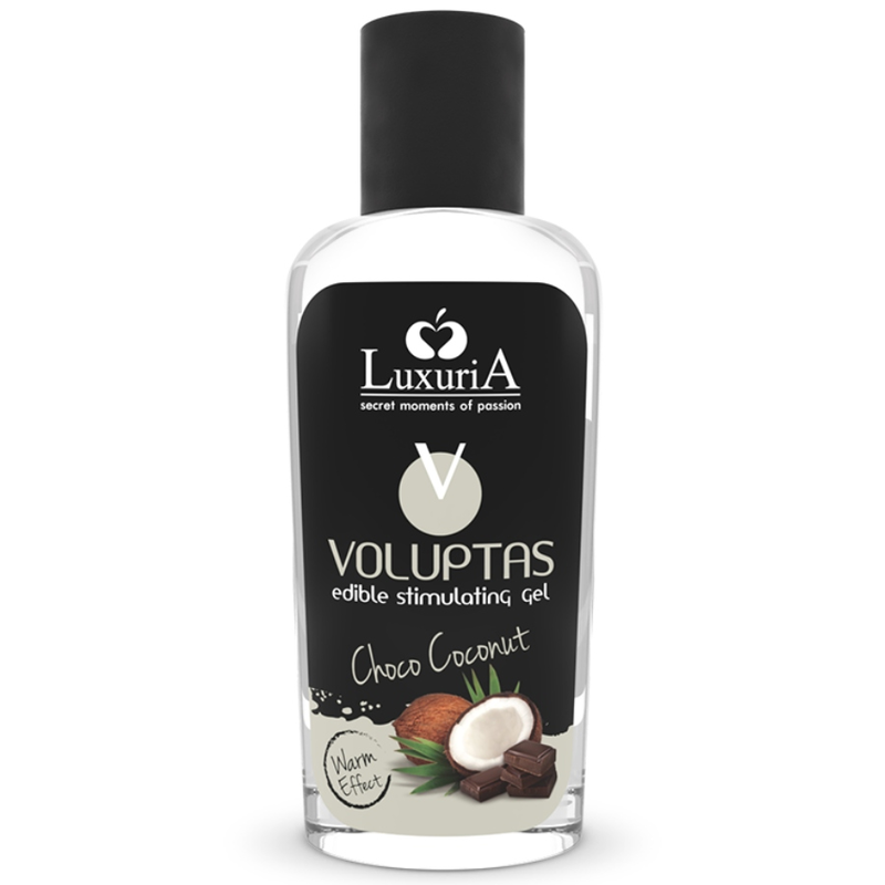 Gel de Massagem Comestível Voluptas Efeito Aquecedor - Coco e Creme 100 ml