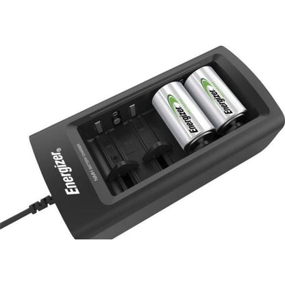 Carregador universal Energizer para pilhas recarregáveis de diversos tamanhos