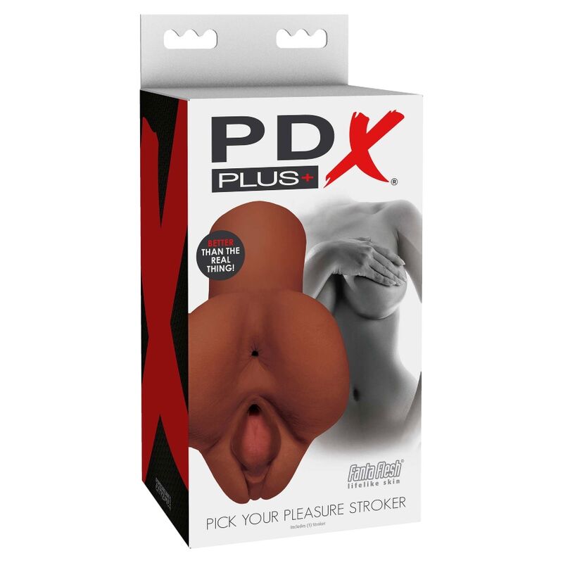 Masturbador Duplo Escolha Seu Prazer - Marrom