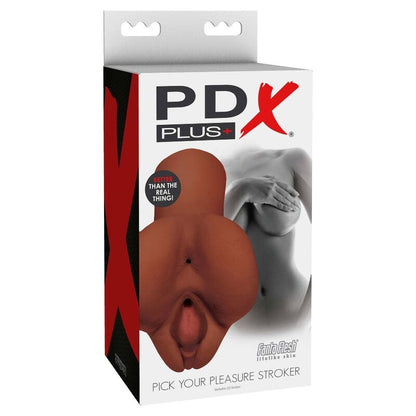 Masturbador Duplo Escolha Seu Prazer - Marrom