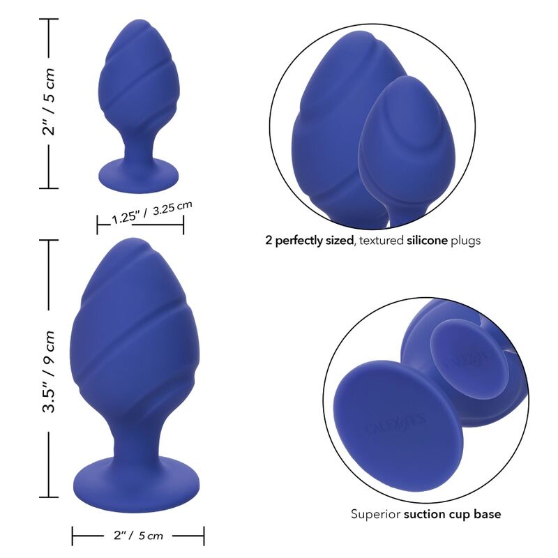 Plug Anal Cheeky Roxo de Silicone com Ventosa