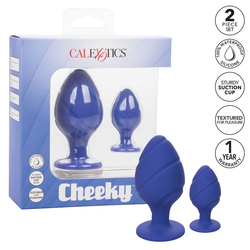 Plug Anal Cheeky Roxo de Silicone com Ventosa