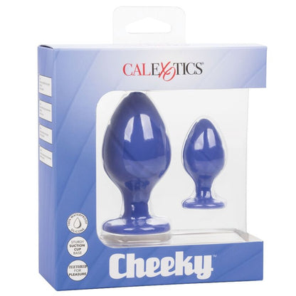 Plug Anal Cheeky Roxo de Silicone com Ventosa