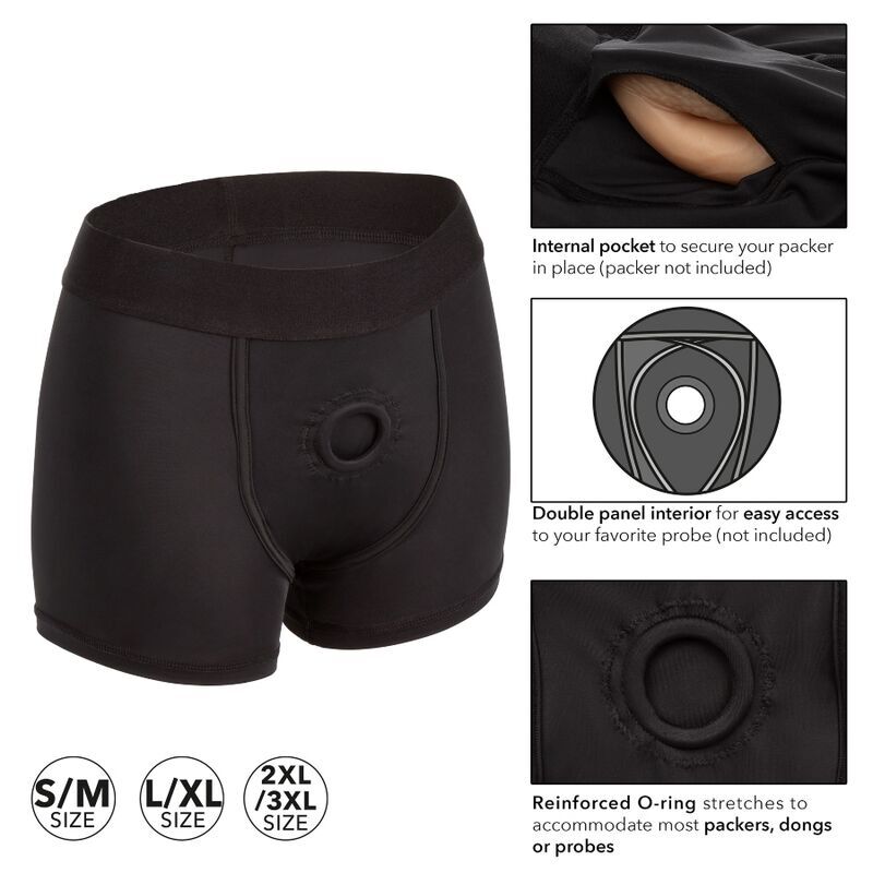 Arnês Cueca Boxer Boundless - Conforto e Suporte para Dildos e Packers