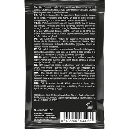 Frasco de COQUETTE CHIC DESIRE Pocket Magic Climax Gel Intensificador Orgasmo 10 ML, realçando o design discreto e portátil.