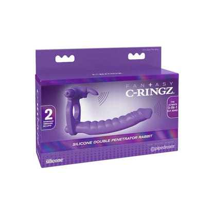 Vibrador Duplo de Silicone Coelho