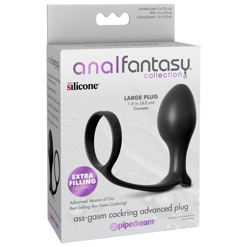 ANAL FANTASY Anel Peniano Avançado com Plug Anal Ass-Gasm em silicone