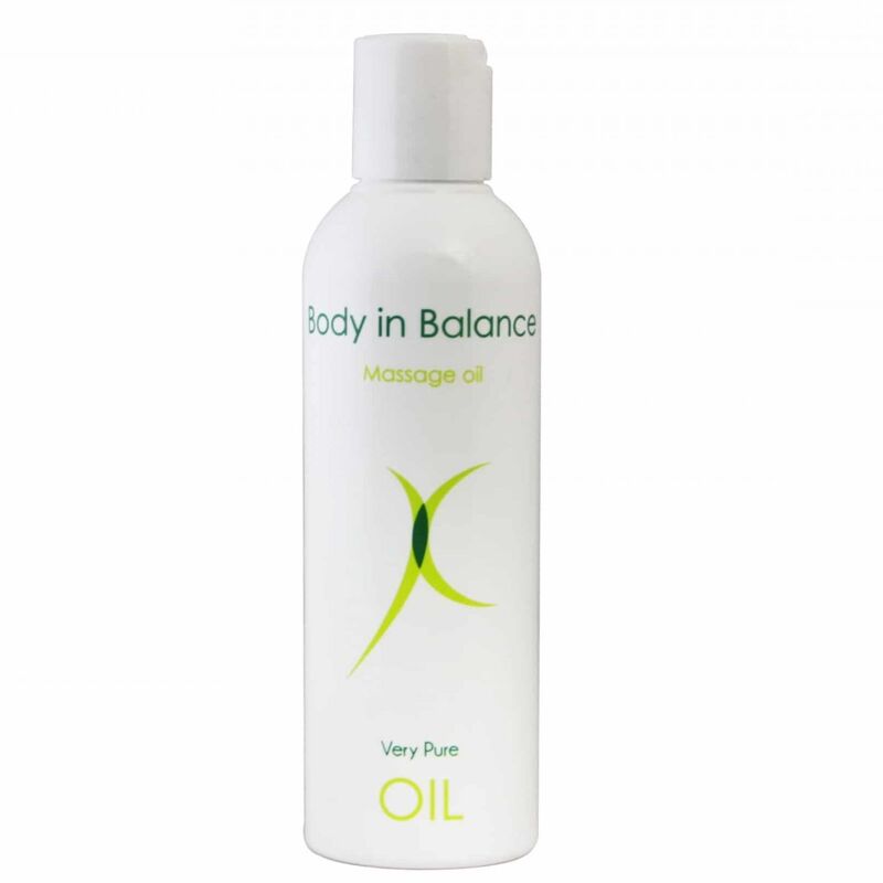 Óleo íntimo e de massagem Body in Balance 200ml, para relaxamento e hidratação da pele.