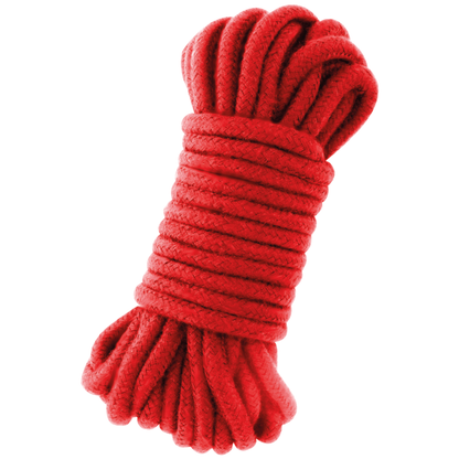 Corda Japonesa Darkness 20m Vermelha para bondage e shibari em algodão.