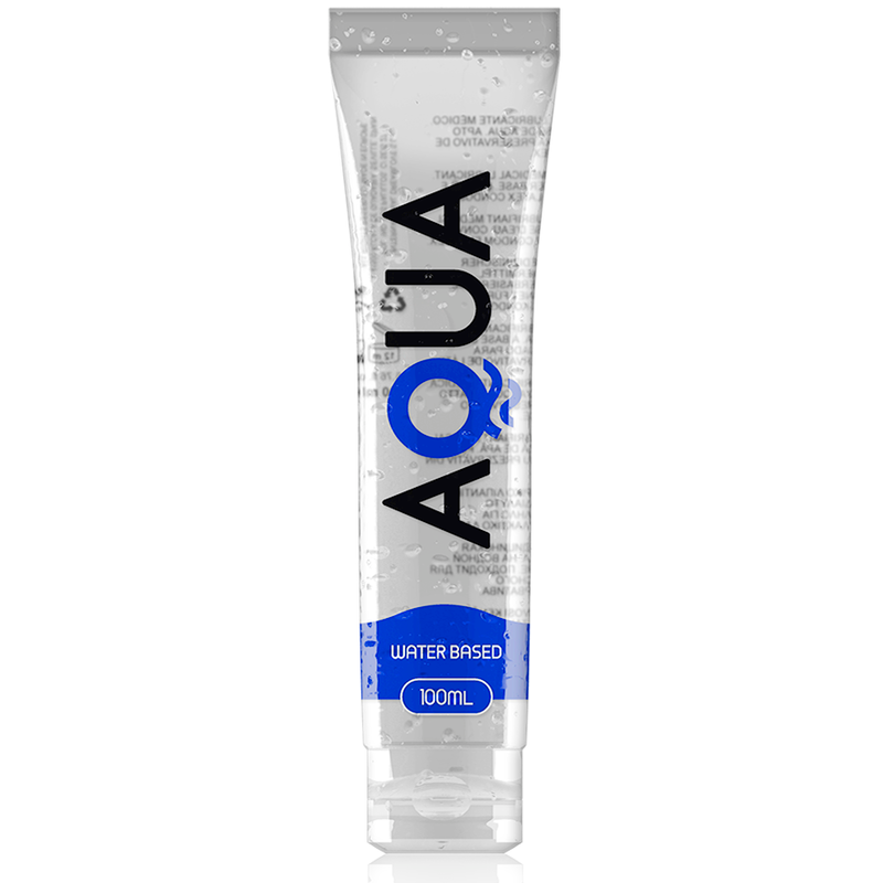 AQUA QUALITY Lubrificante À Base de Água 100ml, embalagem transparente.