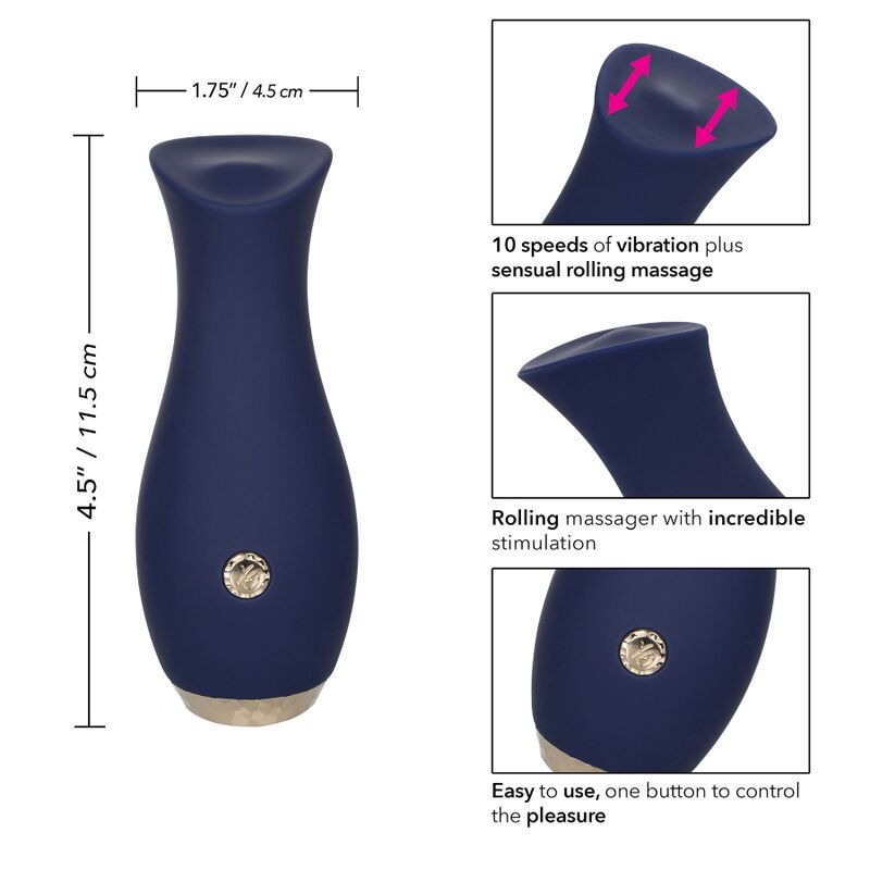 Massageador Corporal Chíc Tulip à Prova de Água com 10 Modos