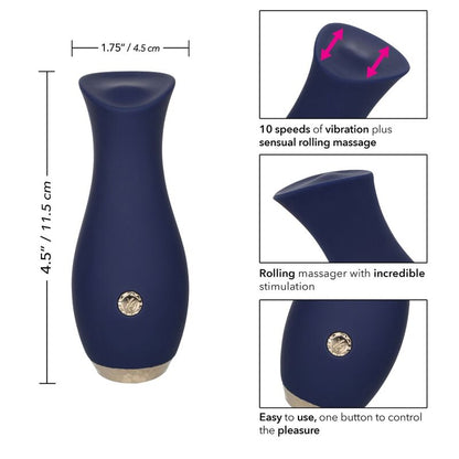 Massageador Corporal Chíc Tulip à Prova de Água com 10 Modos