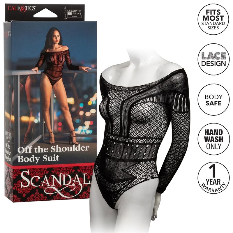 Lingerie Macacão Scandal Sem Ombros Tamanho Único