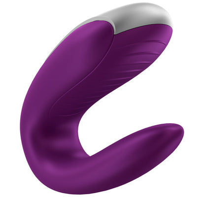 Vibrador Satisfyer Double Fun Roxo para Casais com Controlo Via App