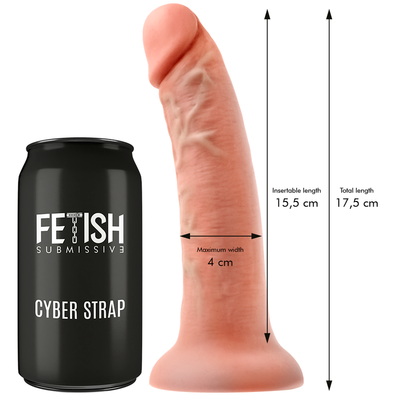 Imagem do Arnês Dildo Vibratório Fetish Submissive Cyber Strap com controle WATCHME