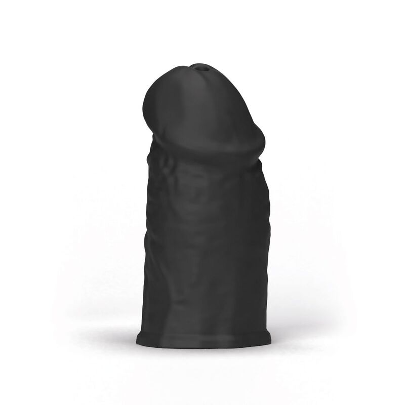 Close-up do Masturbador ALL BLACK E-Boy com textura interior em zig-zag