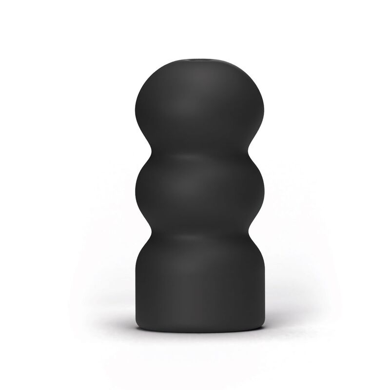 Close-up do Pookie Masturbador Masculino All Black, mostrando o seu design elegante e textura suave.