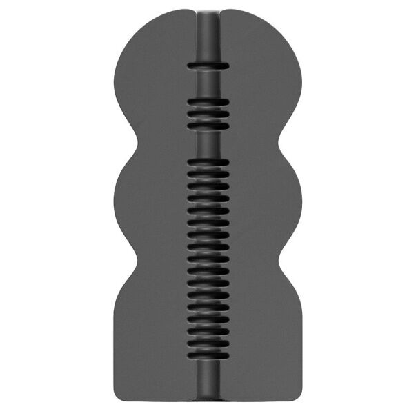 Close-up do Pookie Masturbador Masculino All Black, mostrando o seu design elegante e textura suave.