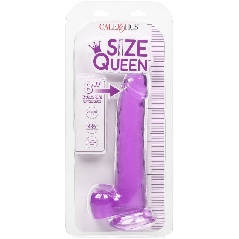 Dildo Queen Realista Roxo com Ventosa 20.3 cm
