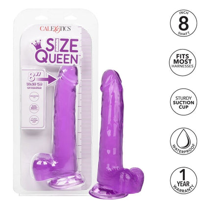 Dildo Queen Realista Roxo com Ventosa 20.3 cm