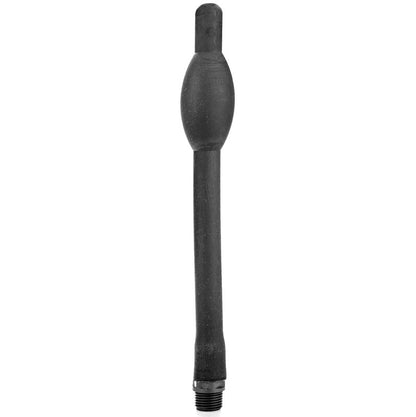 ALL BLACK Ducha Anal Dobrável Silicone 27cm para higiene íntima.