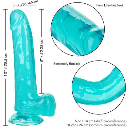 Dildo Queen Tamanho Azul 20.3 cm
