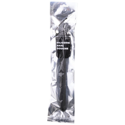 ALL BLACK Rolha de Silicone Anal para Chuveiro Higiénico 27 CM, ideal para uma limpeza íntima eficaz.