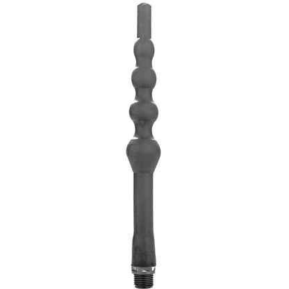 Ducha Anal ALL BLACK Silicone Flexível 27cm para higiene íntima.