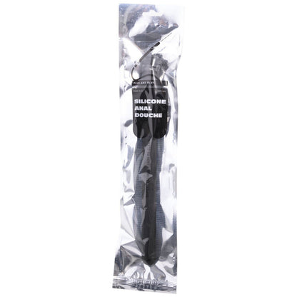 Ducha Anal ALL BLACK Silicone Flexível 27cm para higiene íntima.