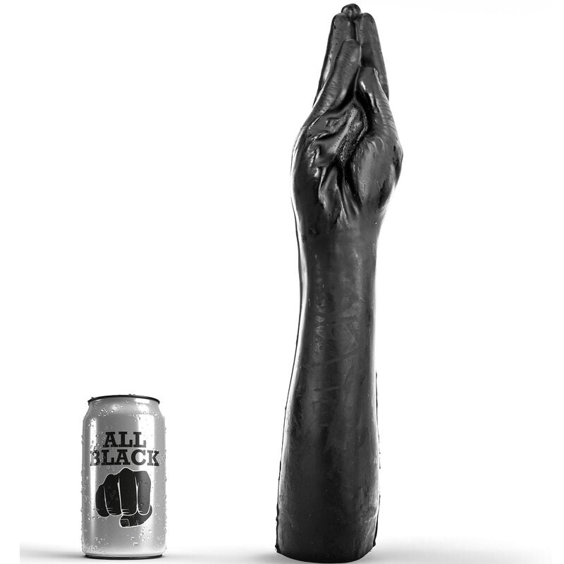 ALL BLACK Vibrador de Punho Gigante Fisting 40 CM realista e flexível