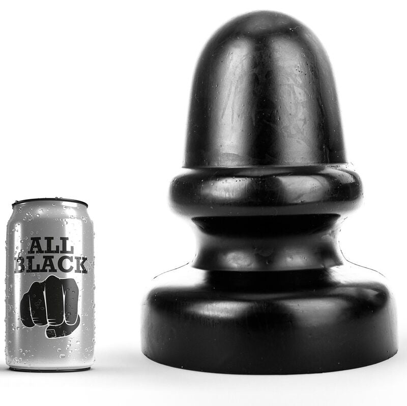 Plug anal ALL BLACK Clássico XL 23cm, vista detalhada.